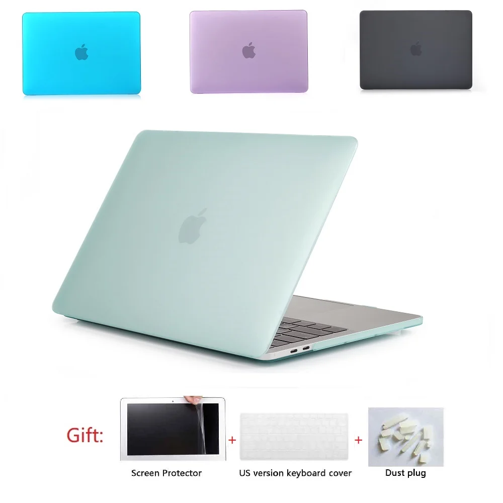 Матовый Жесткий Чехол для ноутбука + чехол клавиатуры пленка экрана пылезащитный