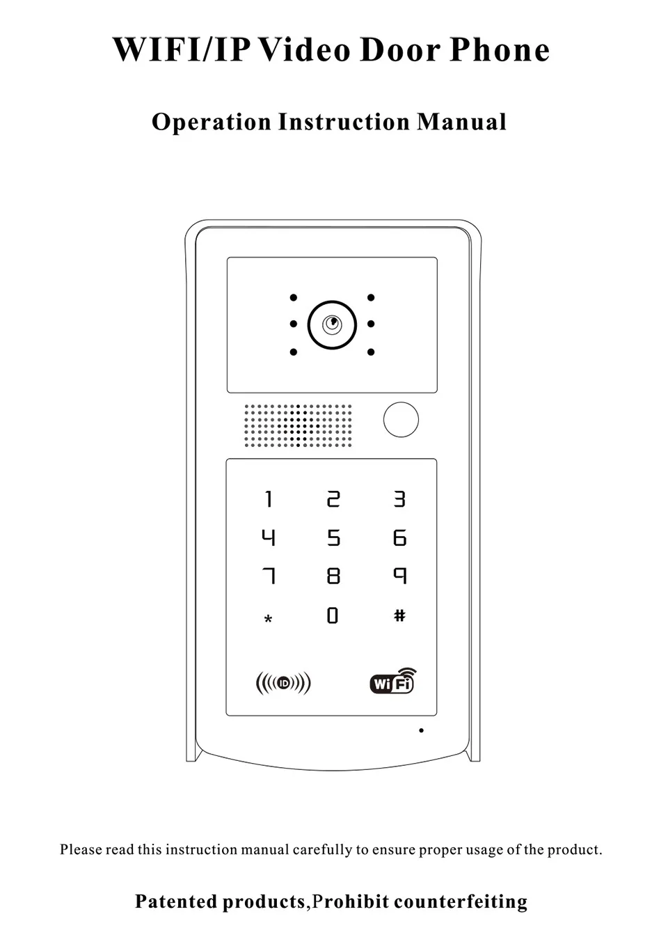 WI-FI видео домофона открытый Мониторы Интерком rfid и код клавиатуры Дверные звонки Камера применяются к семей/полов/вилл/ квартиры D306