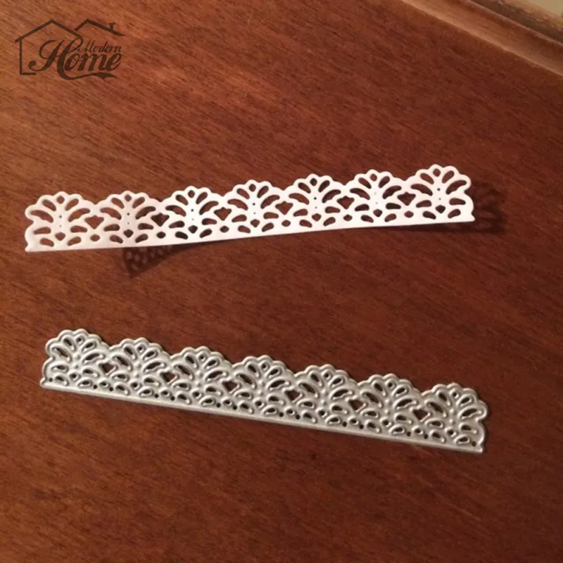 type 1 Кружева цветок лист границы высечки металла трафарет для DIY Скрапбукинг альбом декоративное тиснение бумажные карты - Цвет: type 1