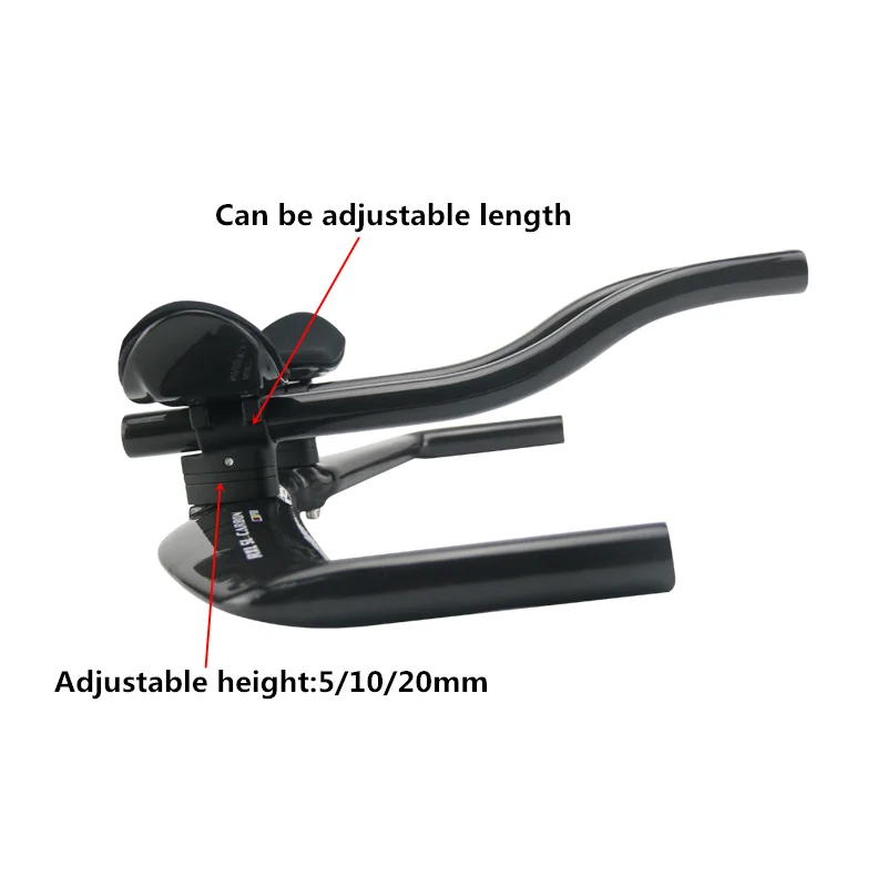 Купить RXL SL велосипедный руль Bullhorn, глянцевый триатлонный руль из черного углеродного волокна 400/420/440 мм