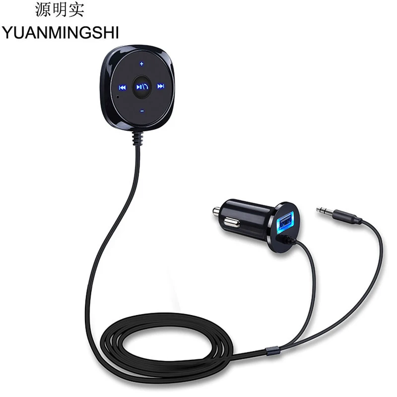 Автомобильный FM-передатчик YUANMINGSHI Bluetooth автомобильный комплект mp3-плеер 3 5 мм AUX
