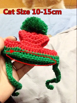 Вязанные милые животные кошка щенок шляпа лягушки зима осень ручной работы хлопковые вечерние кепки для забавных собак аксессуары для маленьких домашних животных - Цвет: Ball Cat Hat 10-15cm
