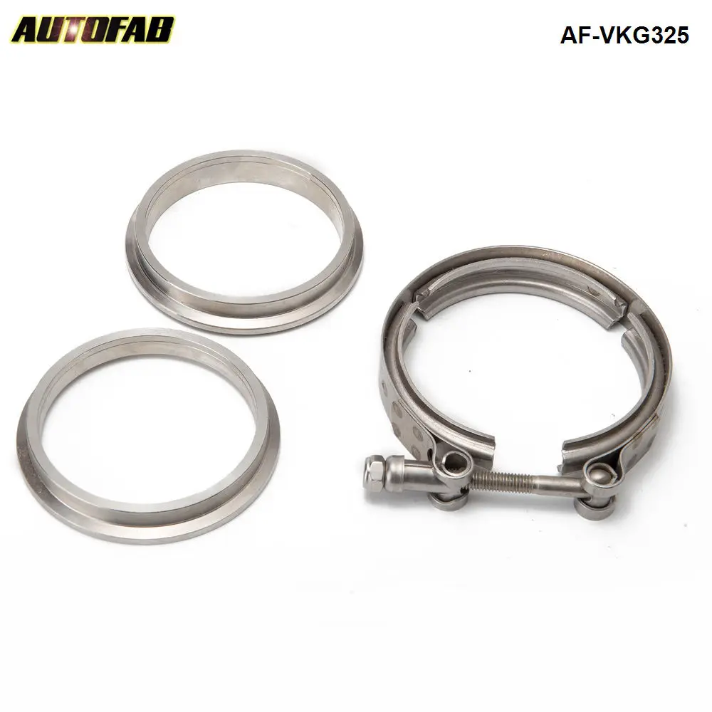 AUTOFAB-Комплект V-образных фланцевых зажимов 3 25 дюйма для Catback Turboback промежуточные