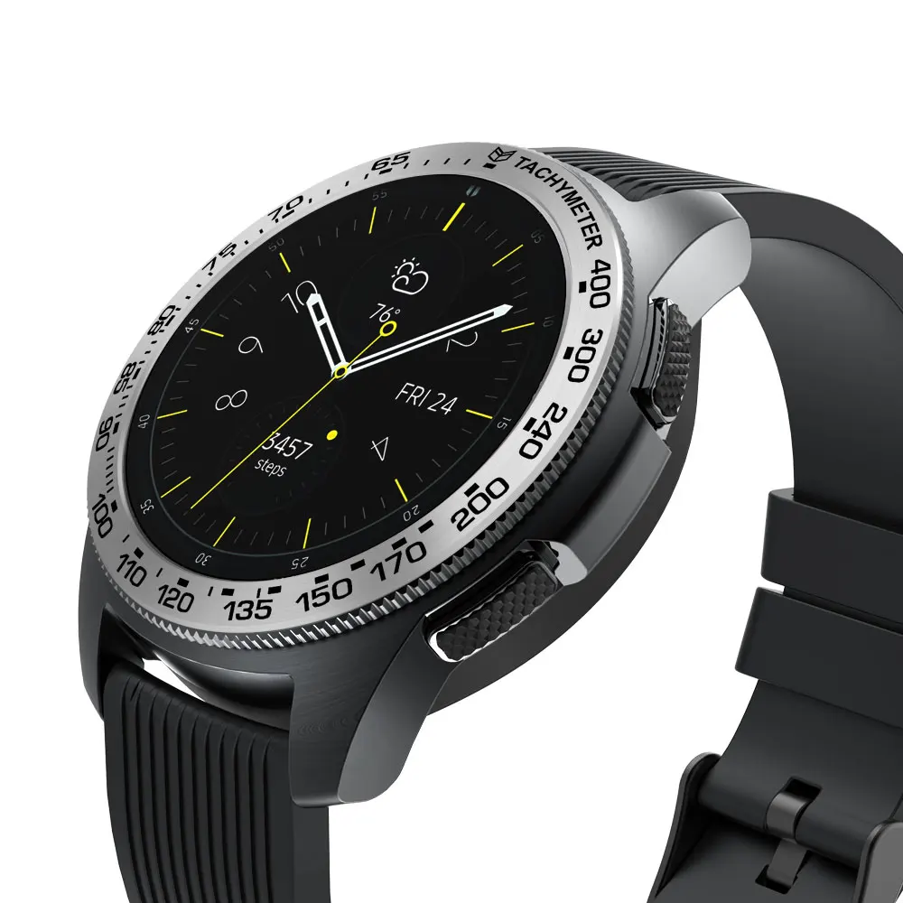 Металлический ободок для samsung Galaxy Watch 46 мм/42 мм чехол gear S3 Frontier/классическая спортивная клейкая крышка ремешок аксессуары 46/42 3