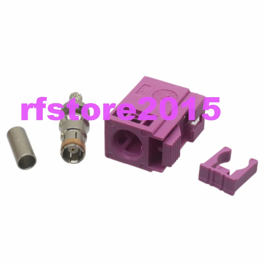1pce коннектор Fakra H 4003 SMB гнездовой обжим для RG316 LMR100 RG174 фиолетовый | Обустройство