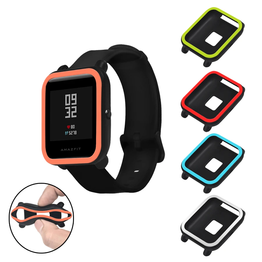 

Чехол для Amazfit Bip, мягкий силиконовый чехол, защитная оболочка, бампер для Xiaomi Huami Amazfit Bip Bit Youth, аксессуары для часов