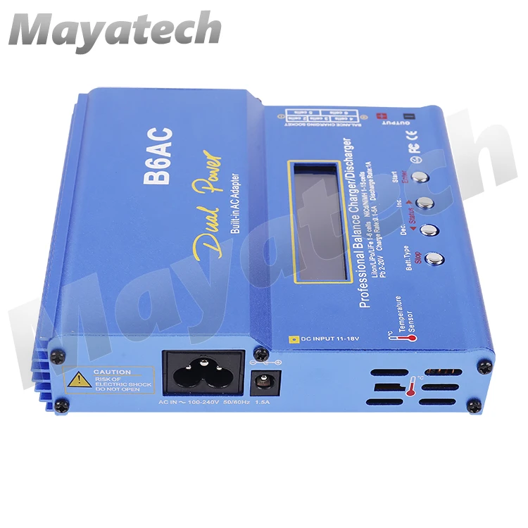 B6 AC 80 Вт B6AC Lipo NiMH 3S/4S/RC балансирующее зарядное устройство + вилка европейского