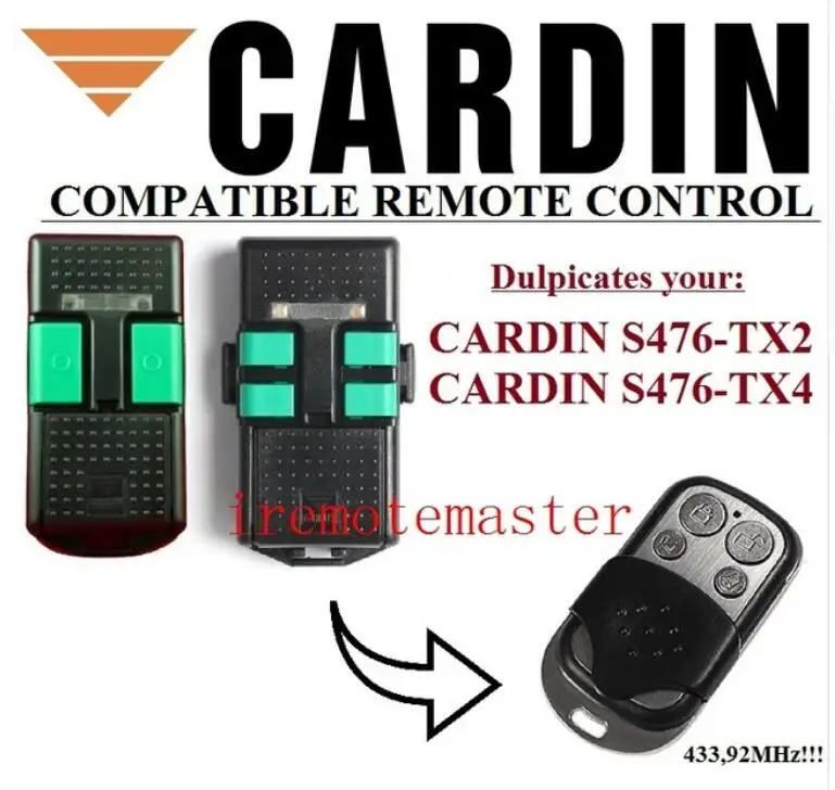 Для CARDIN S476-TX2 S476-TX4 замена пульта дистанционного управления 433 92 MHZ GOOD |