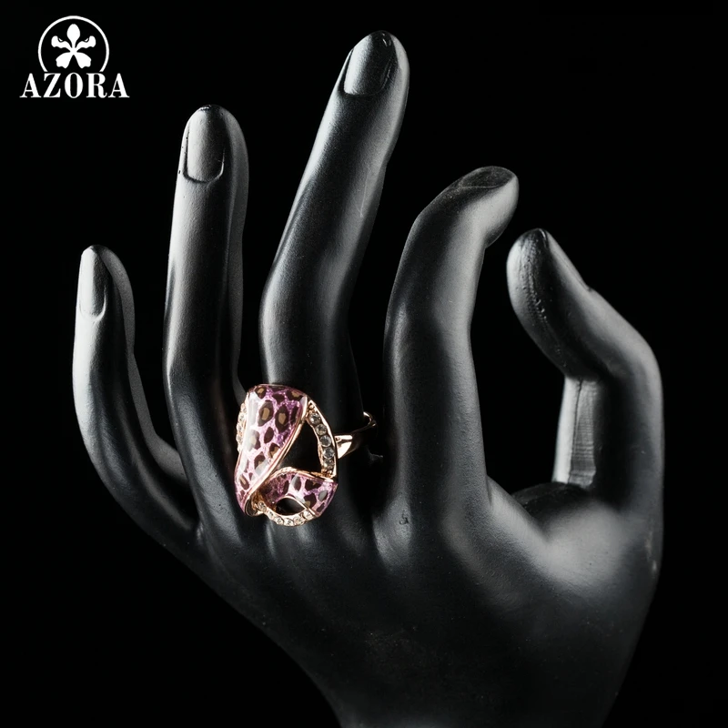 Азора индивидуальность розовое золото Цвет 7 дизайн с Австрийские розовый