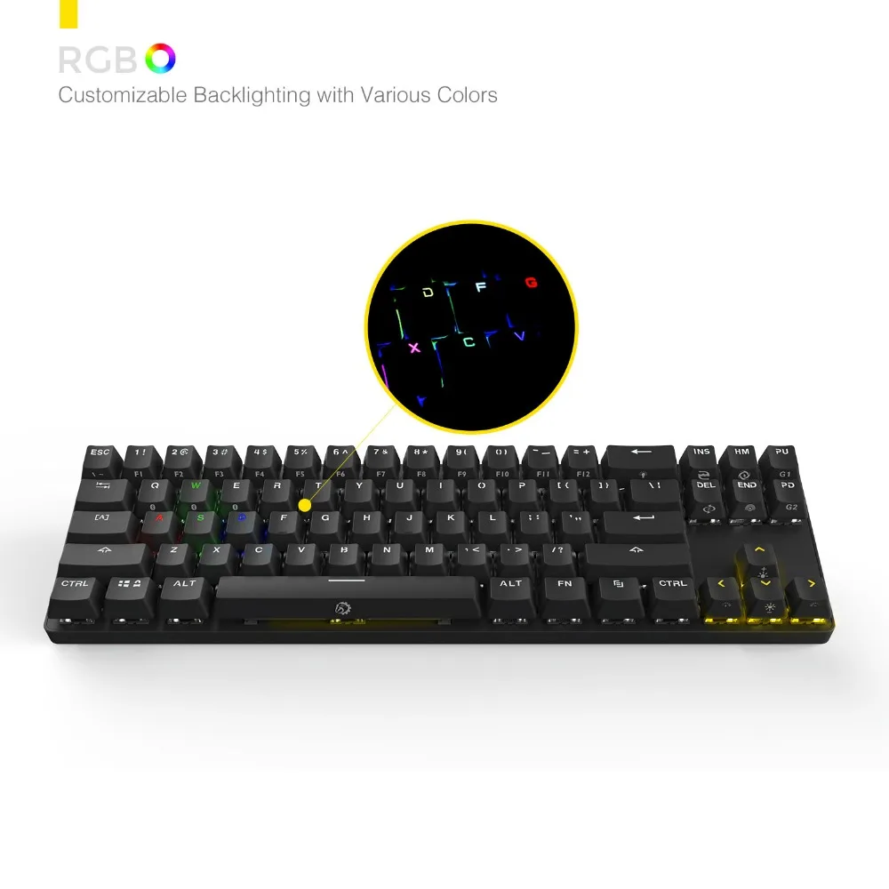 DREVO Calibur 71 ключи Игры Механическая клавиатура Беспроводной Bluetooth 4 0 Edition с RGB