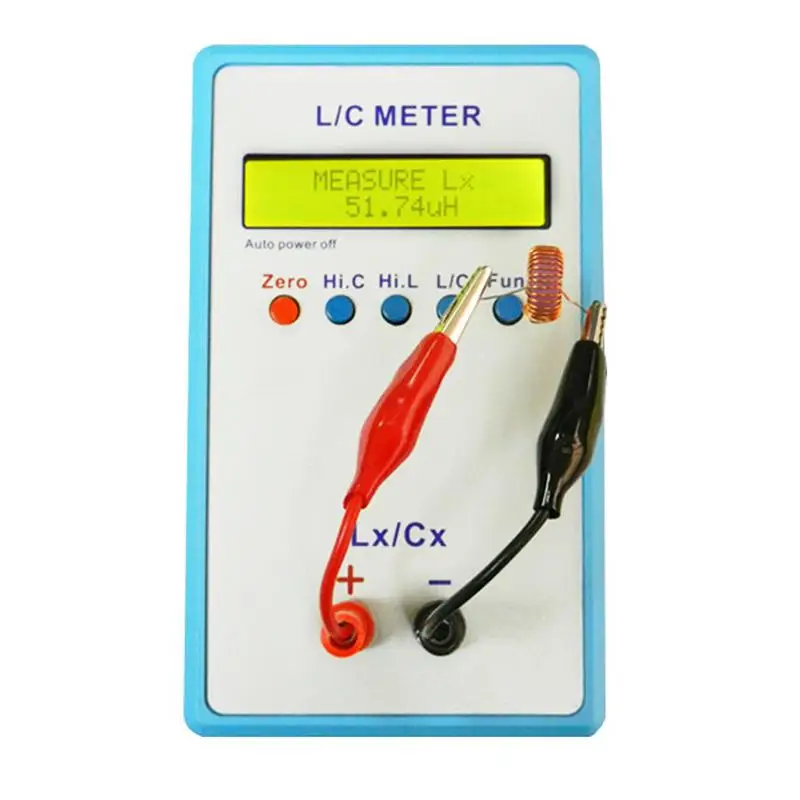 LC-200A цифровой lcd измеритель емкости индуктивности lc-метр 1pF-100mF 1uH-100H