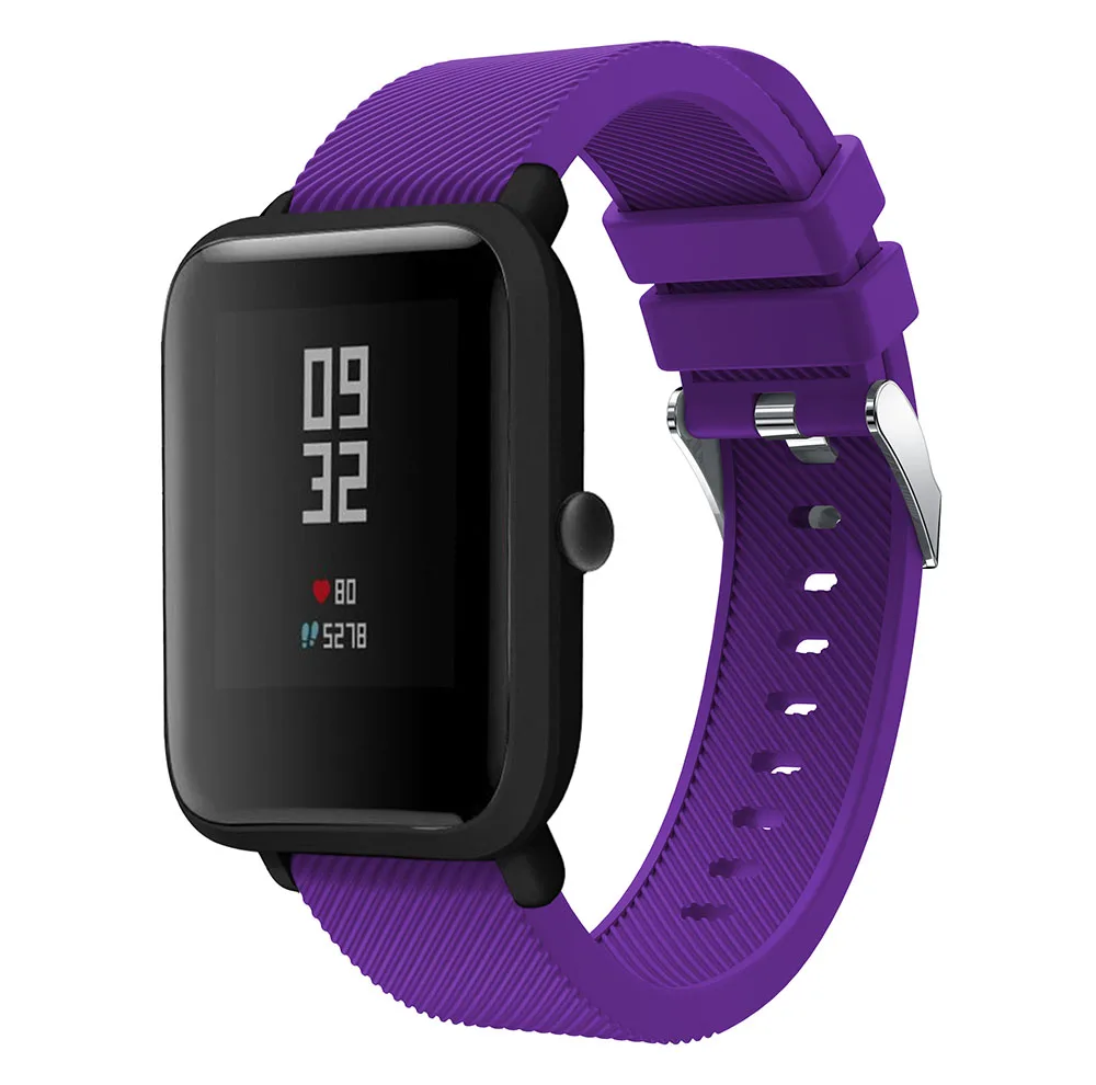 ZENHEO 20 мм спортивный силиконовый ремешок для Xiaomi Huami Amazfit Bip BIT PACE Lite Молодежные умные часы сменный ремешок умные часы