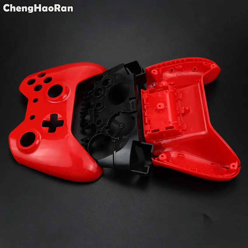 ChengHaoRan For Microsoft Xbox One Xboxone Wireless Controller Chrome Plated Full Housing Shell Case Kit with Button+Inner Frame |