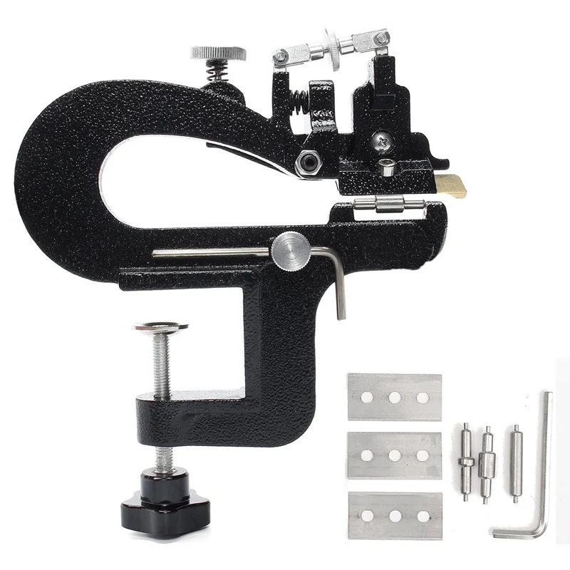 

Top Practical Leather Paring Machine Edge Skiver Splitter Device Vegetable Tanning Scrape Thin Tool For Leathercraft Tools
