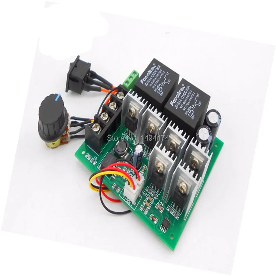 WQScosea Q8S 246 DC 10 50V 40A контроль скорости двигателя PWM HHO RC Control ler реверсивная панель
