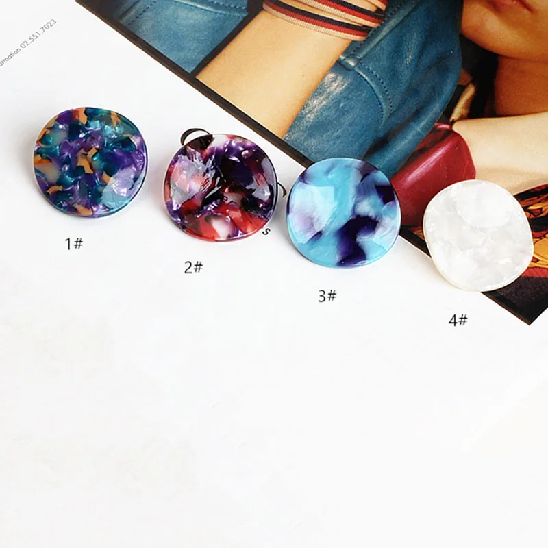 DIY Jewelry аксессуары Япония и Южная Корея ацетат Harajuku серьги круглой формы Форма d
