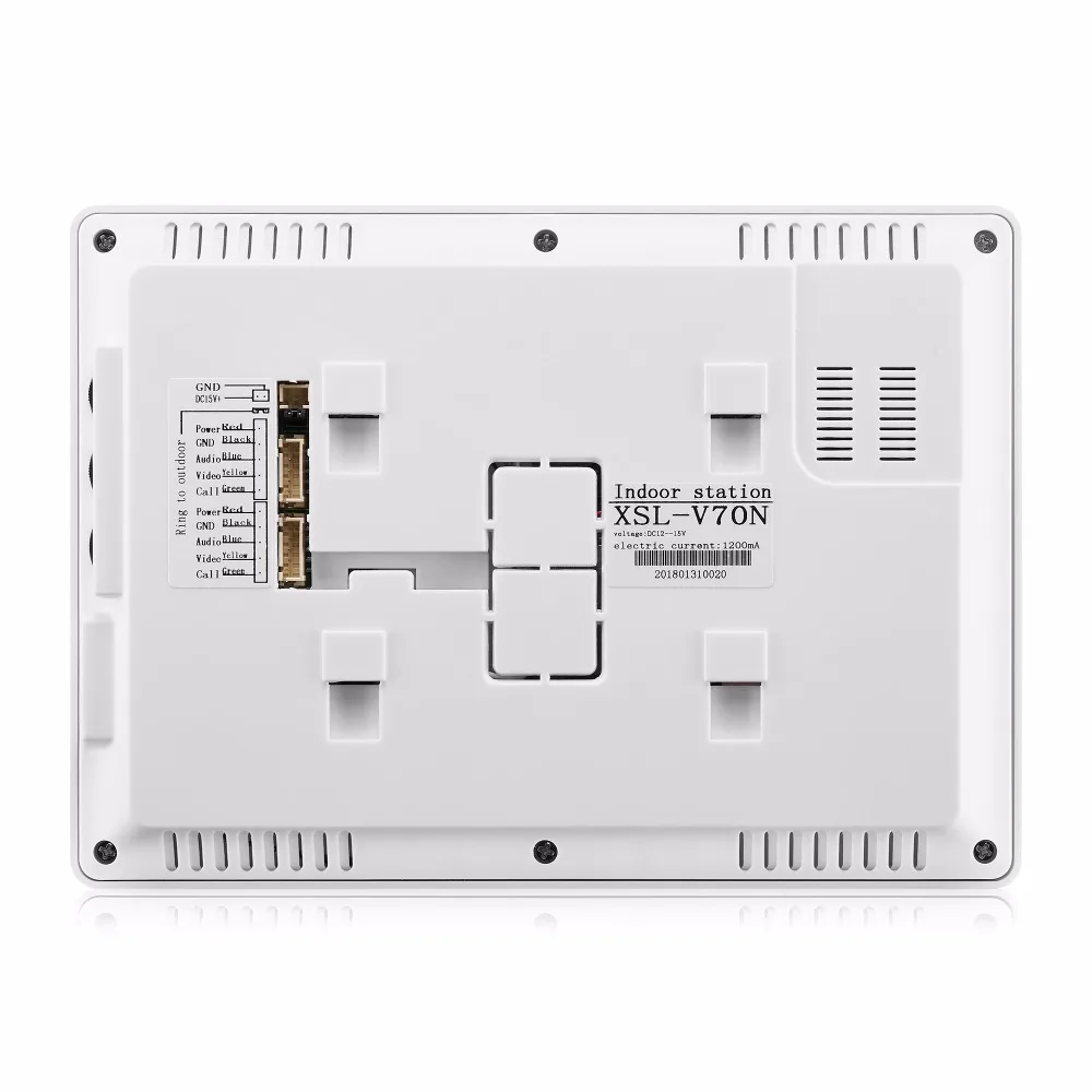 

YobangSecurity 6 Unit Apartment RFID Access Control Video Intercom 7"Inch Wired Video Door Phone Doorbell Intercom Camera System