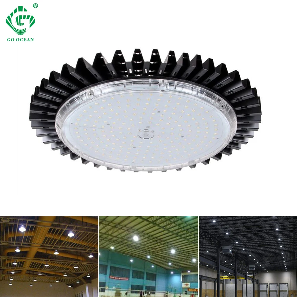 Светодиодный светильник высокого залива UFO IP40 Модернизированный Highbay для цеха 50