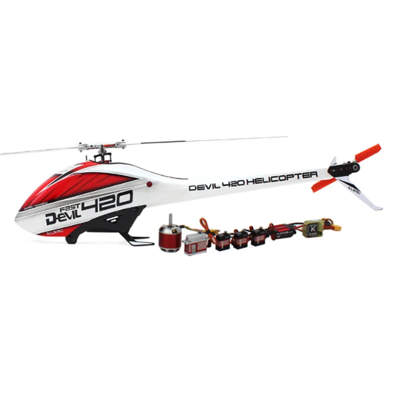 ALZRC Devil 420 FAST FBL RC вертолет супер комбо с бесщеточным двигателем ESC Цифровой Металлический сервопривод для уличных игрушек дистанционного управления