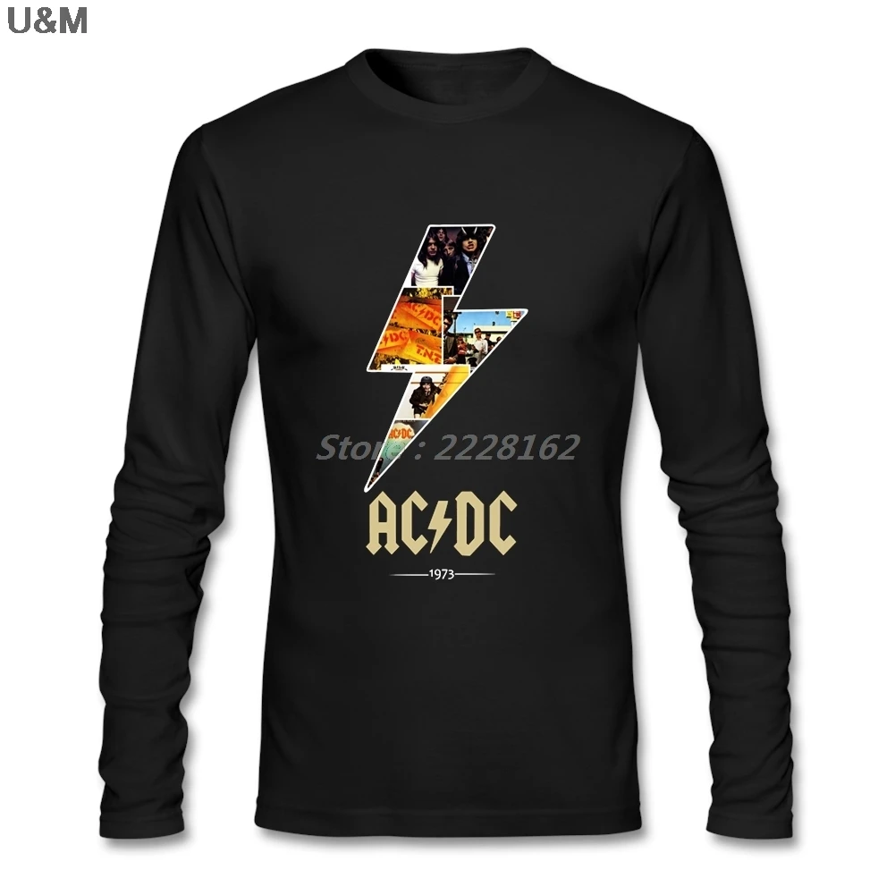 HU& GH Malcolm Young футболки мужские Kawaii дизайн Легенда о AC/DC футболка с длинным рукавом Camisetas