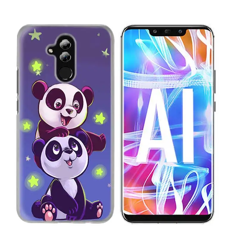 05 Чехол для huawei Honor P20 mate 20 10 P10 P9 P8 8X9 Lite P Smart+ Plus Nova 3i прозрачный чехол с милыми животными пандой - Цвет: 05