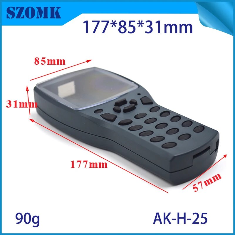 

4 pieces, 177*85*31mm 2x AA battery holder handheld plastic instrument case diy pcb enclosure plastic housing keypad project box