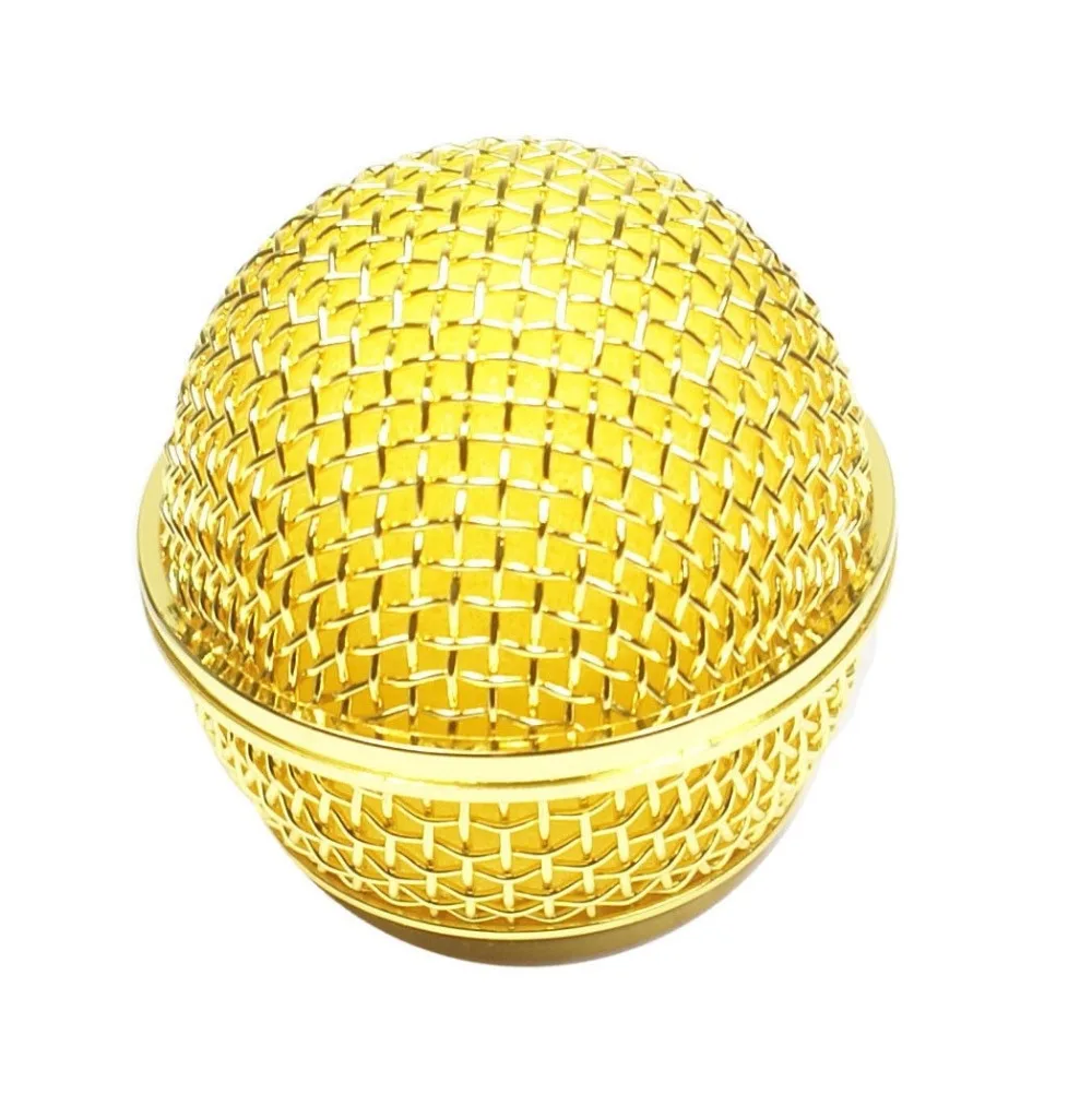 Bolymic Golden 2 шт. сменная шариковая головка сетка для Shure SM58 (новинка) microfoon|microphone