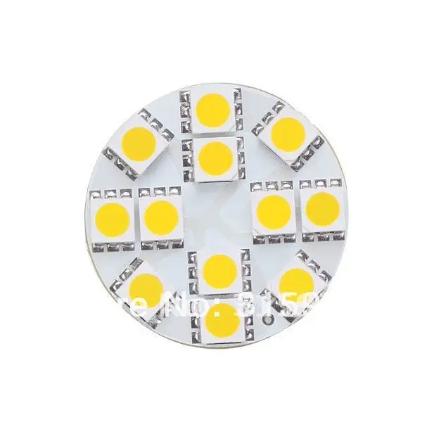 12Led G4 светильник SMD 5050 широкий Вольт AC/DC10-30V булавка сзади Белая теплая белая круглая доска 20 шт./лот