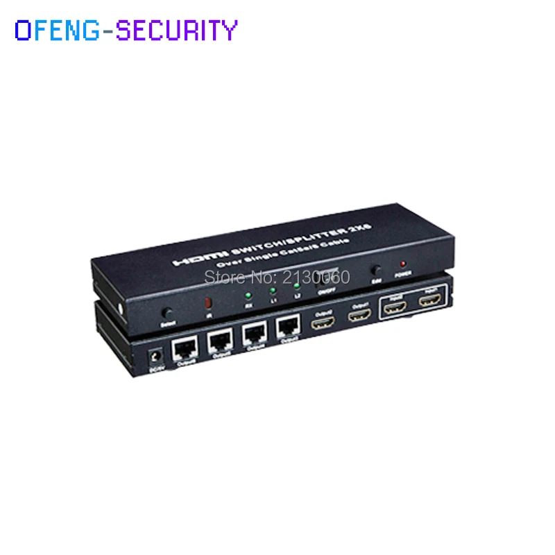HDMI сплиттер 2X6 hdmi удлинитель над одной кошкой 5E/6 поддержка 3D 1080 P с пультом