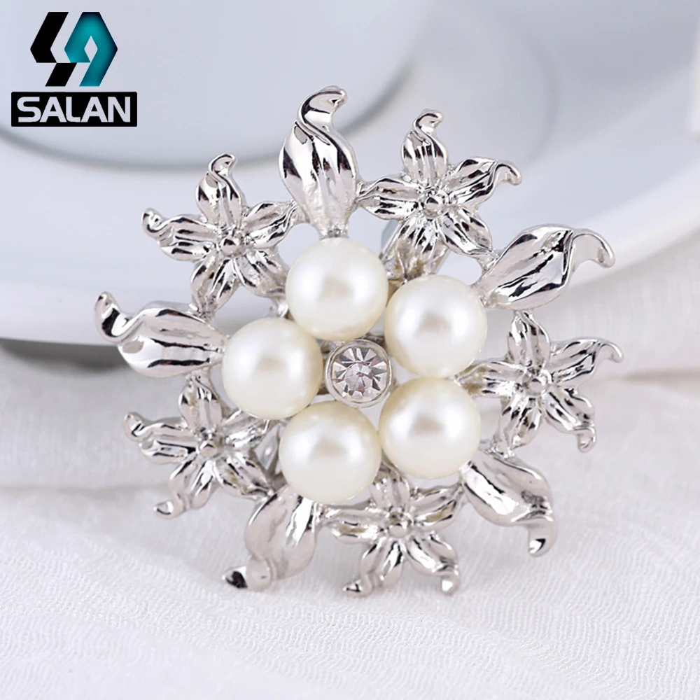 Южная корея популярная большая жемчужная брошь стразы дикие индивидуальные