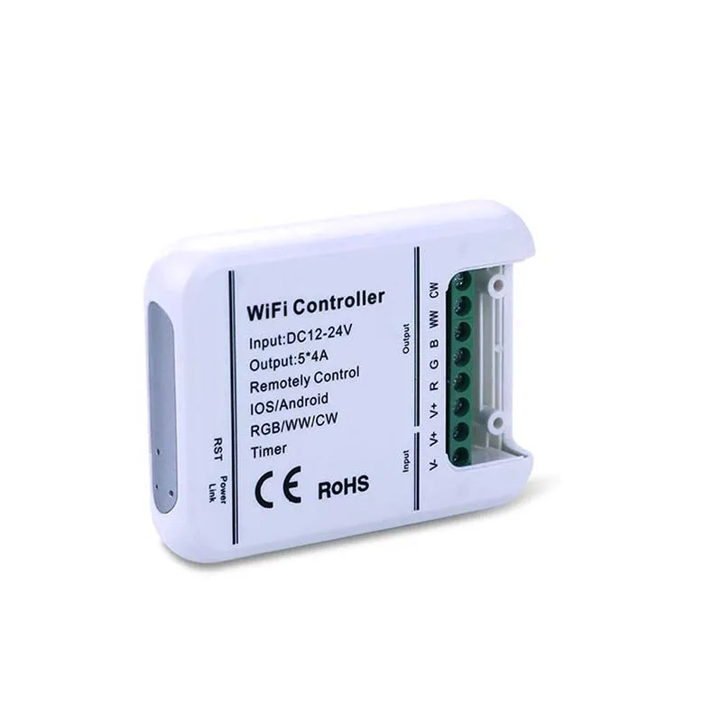 DC12V 24V WIFI RGB/RGBW/контроллер RGBWW 5CH 16 миллионов цветов управление музыкой и таймером