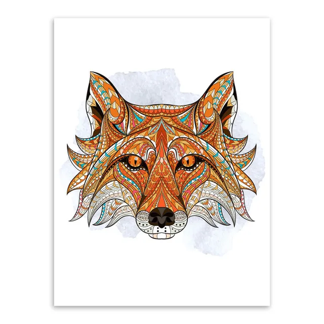 Современный портретный плакат с изображением собак А4 джентльмен хиппи большая