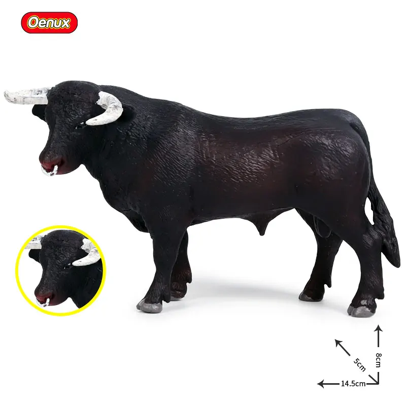 Animal 27 Oenux оригинальные животные, ПВХ Модель, фигурки для разделывания свиньи, утки, курица, гусь, лошадь, модель животного, набор игрушек для детей, подарок - Цвет: Animal 27