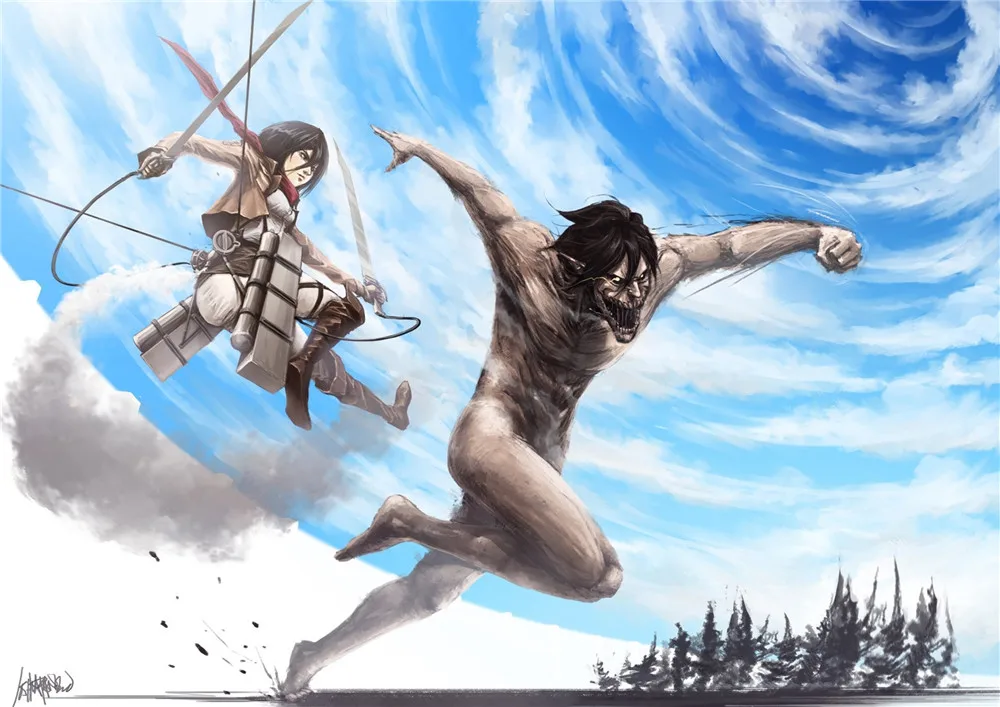 Аниме постеры Токийский отбеливатель атака на Титанов Гуль Fate Zero картины