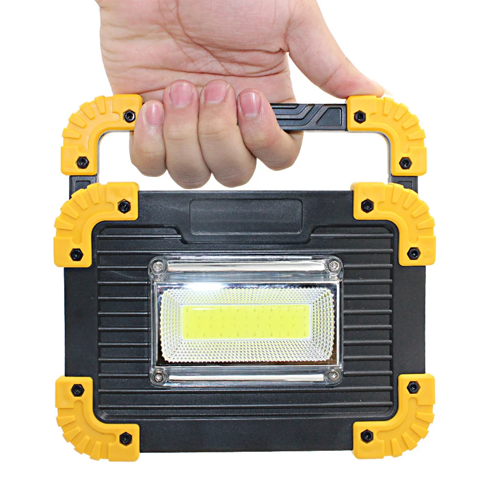 USB Перезаряжаемый светодиодный портативный прожектор рабочий свет 18650 мощность