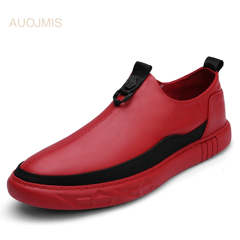 AUOJMIS 2019 new casual shoes men's autumn and winter models tide small youth wild one pedal lazy | Обувь