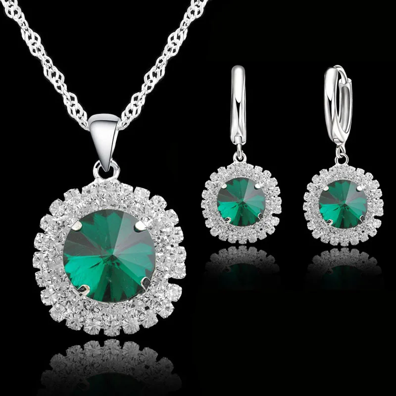 Горячая Распродажа материалы подвески ожерелья 925 стерлингового серебра серьги