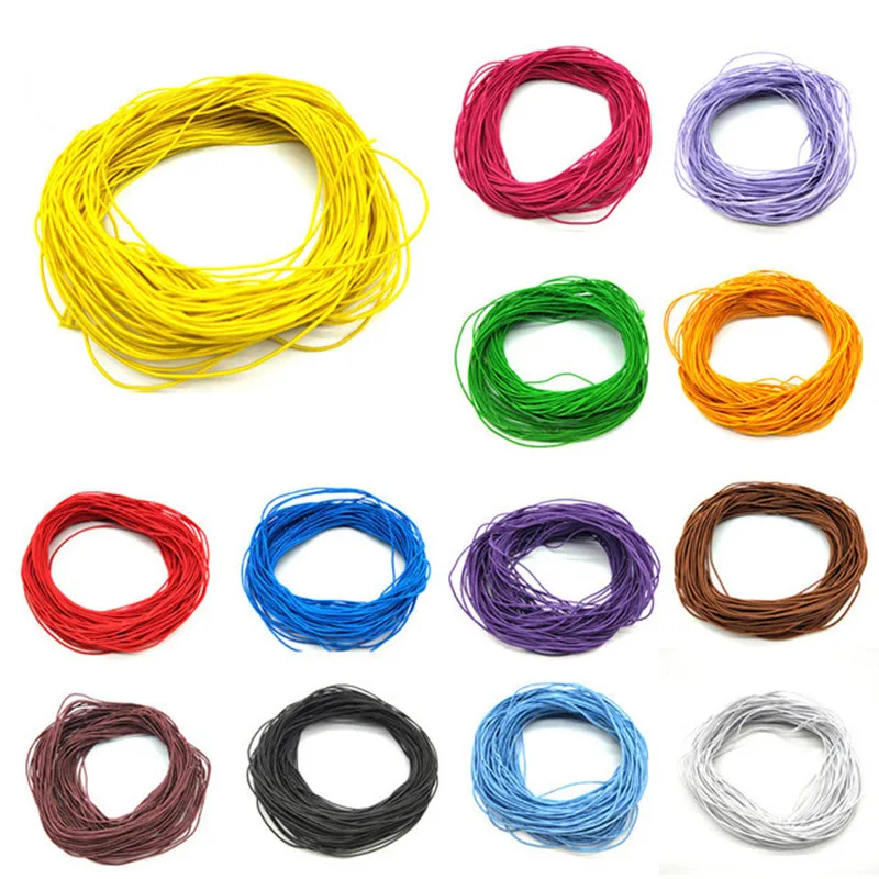 Тянущиеся резиновые бусины для браслета и ожерелий 24 м * 1 мм|beading cord|elastic ropecord for beads