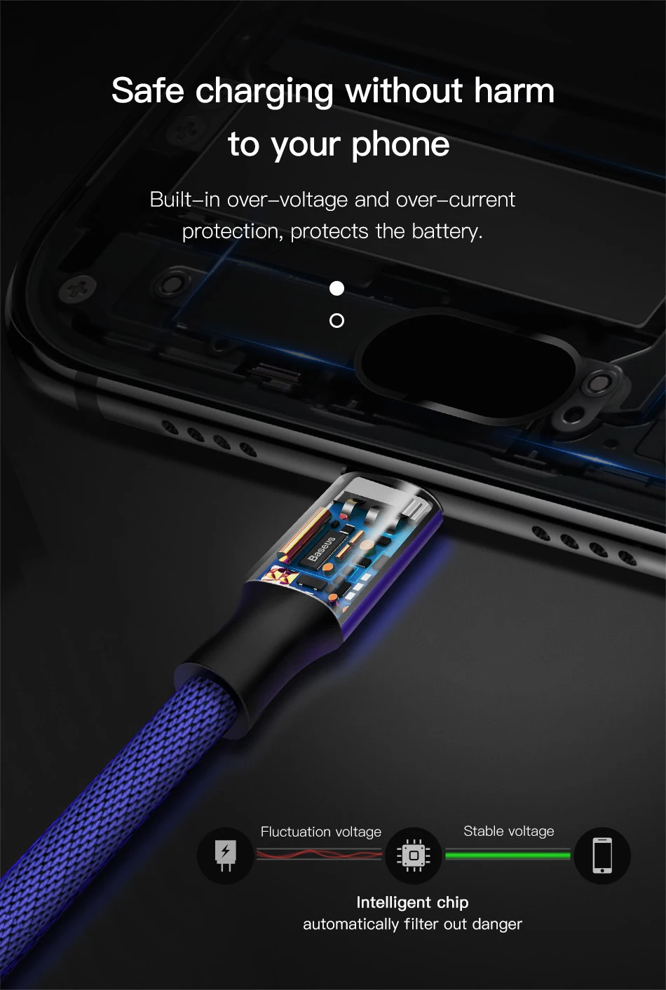 Baseus 3A usb type C кабель USB C QC 3,0 быстрое зарядное устройство USB C кабель для samsung huawei P20 Xiaomi нейлоновый USB C провод для телефона Дата-кабель