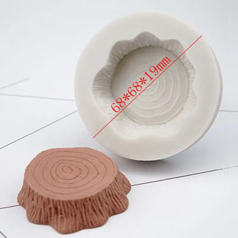 DIY Форма для выпечки форма шоколада из пня сахарного торта силикагеля мыло ручной