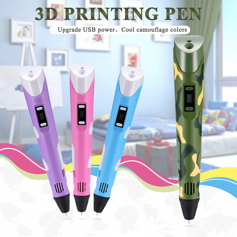 YEMELYA V2S креативная 3D Ручка для печати со светодиодным дисплеем diy принтер игрушки