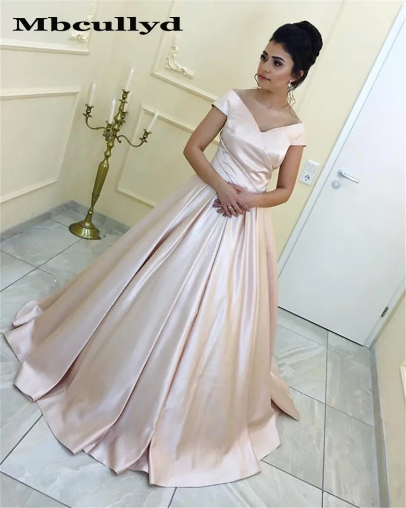 

Mbcullyd простое сатиновое бальное платье принцессы с v-образным вырезом, Бальное бальное платье Бальные платья для девочек, длинное официально...