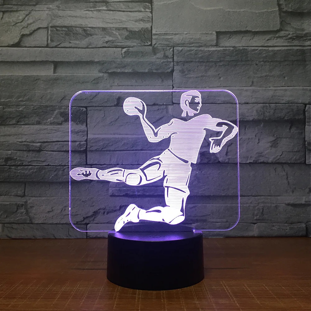 

Handball 3D Led Lamp 7 Color Night Lamps For Kids Touch Usb Table Lampara Lampe Baby Sleeping Nightlight Room Lamp Drop Ship
