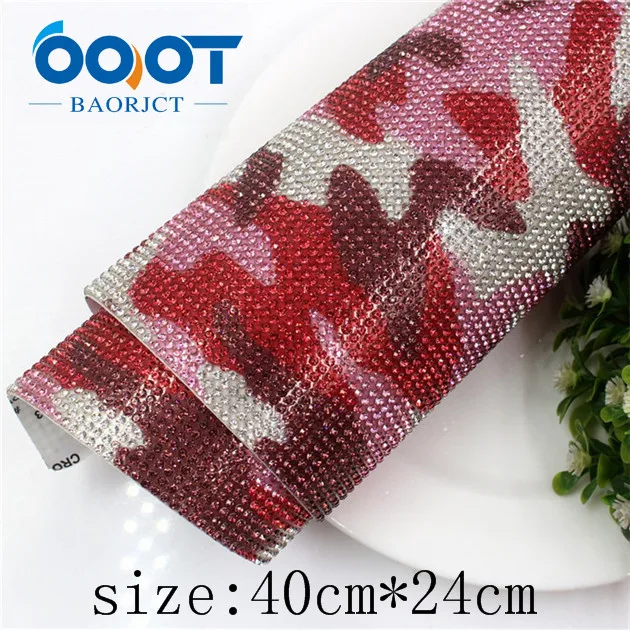 I-19516-1198 OOOT BAORJCT I-19517-1229, размер 40 см* 24 см, 1 шт., леопардовое горячее сверление блестки, DIY головной убор Свадебные украшения - Цвет: I-19516-1198