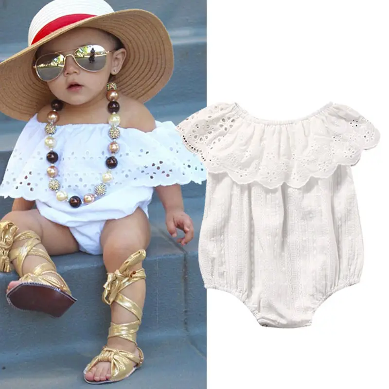 Summer Baby Girls Bodysuit Short Sleeve Cute Infant Clothes Outfit Sunsuit Newborn Toddler Girl Clothing Top Jumpsuit | Детская одежда