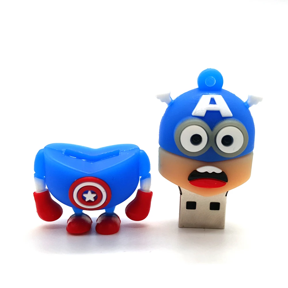 USB флеш-накопитель с миньонами мультипликационный 2 0 4 ГБ 8 16 32 64 адаптером OTG карта