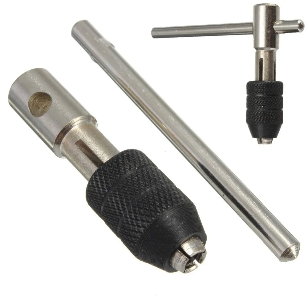 Новый T Handle Tap гаечный Ключ патрон Тип емкость M3 M6 1/8 &quot 1/4&quot Регулируемый ручной