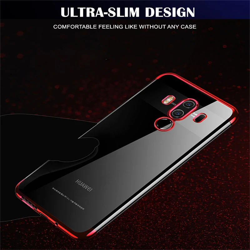 Прозрачный чехол из ТПУ с покрытием для Huawei Mate 20 10 Lite Pro ультрамягкий Honor 8 9