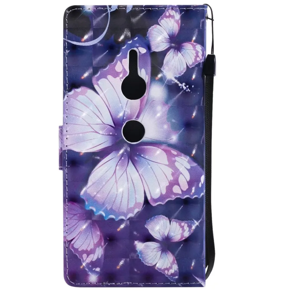 SKOORJAN For Sony Xperia XZ2 Compact Case Cover Leather Flip Wallet Magnetic Cute Phone Cases | Мобильные телефоны и
