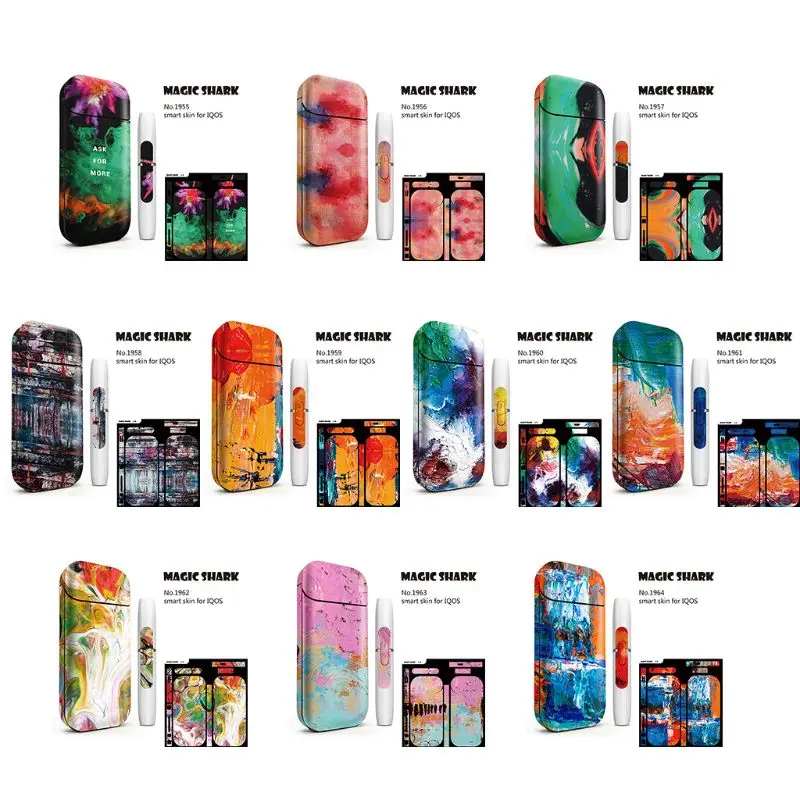 

Universal Fashion PVC Bumpy Printing Sticker Anti-dust Decorative Protective Film Skin for IQOS Box Cover Case